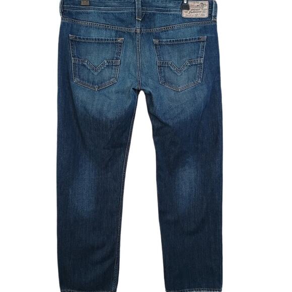 Diesel Larkee Jeans Men’s Tag 38 x 32 actual 40 x 33 Dark Wash Straight Leg - Picture 2 of 14